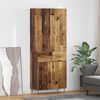 vidaXL Highboard Wandmontiert Altholz 69,5 x 34 x 180 cm Holzwerkstoff