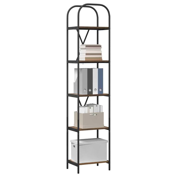 vidaXL B&uuml;cherregal Ger&auml;ucherte Eiche 40 x 30 x 183 cm Holzwerkstoff