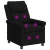 vidaXL Massagesessel mit Liegefunktion Schwarz 69 x 93 x 102 cm Stoff