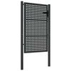vidaXL Gartentor Anthrazit 100x150 cm Stahl