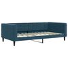 vidaXL Tagesbett Ausziehbar mit Schubladen Blau 100x200 cm Samt