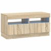 vidaXL LED-TV-Schrank Sonoma-Eiche Holzwerkstoff