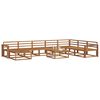 vidaXL Outdoor-Sofagarnitur 9 pcs Natur Massivholz Akazie