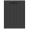 vidaXL Gartenschrank Schwarz 65x37x85 cm PP