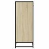 vidaXL Schuhschrank Sonoma Eiche 75x38x97,5 cm Holzwerkstoff Metall