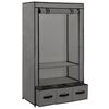 vidaXL Kleiderschrank Grau 87 x 49 x 159 cm Stoff