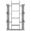 vidaXL Bücherregal Betongrau 86x25,5x140 cm Holzwerkstoff