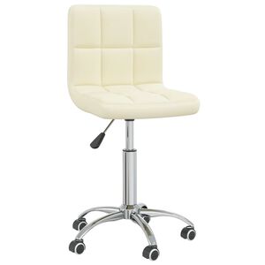 vidaXL B&uuml;rostuhl Drehbar Creme Stoff