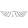 vidaXL Regenbrause Edelstahl 30x30 cm Quadratisch