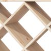 vidaXL Weinregal 2 pcs Natur 62 x 25 x 62 cm Massives Kiefernholz