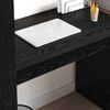 vidaXL Schreibtisch mit Regal Schwarz Eichen-Optik 113 x 54 x 120 cm