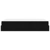 vidaXL Bettgestell mit Matratze mit Matratze 2 pcs Schwarz Stoff