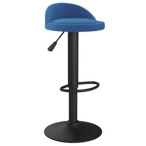 vidaXL Barhocker Blau Samt