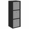 vidaXL Sideboard Schwarz Eichen-Optik 30,5 x 27 x 84,5 cm