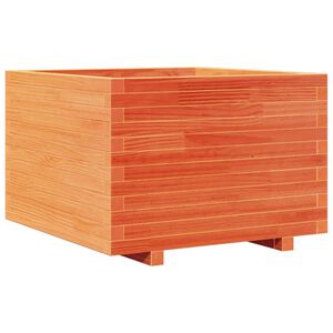 vidaXL Pflanzk&uuml;bel Wachsbraun 70x70x49,5 cm Massivholz Kiefer