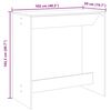 vidaXL Bartisch Altholz-Optik 102x50x103,5 cm Holzwerkstoff