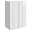 vidaXL Wandschrank Hochglanz Wei&szlig; 66 x 34,5 x 92 cm Holzwerkstoff
