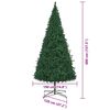 vidaXL Weihnachtsbaum mit dekorativen Lichterketten Gr&uuml;n 400 cm PVC