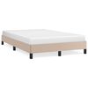 vidaXL Bettgestell Cappuccino-Braun 120x200 cm Kunstleder