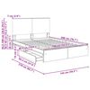 vidaXL Aufbewahrungsbett Sonoma-Eiche 140 x 200 cm Holzwerkstoff