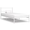 vidaXL Bett Wei&szlig; Metall 90x200 cm