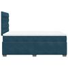 vidaXL Boxspringbett mit Matratze Blau 120x200 cm Samt