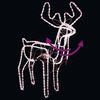 vidaXL LED-Silhouette Rentier mit bewegendem Kopf Warmweiß 76x42x87 cm