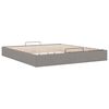 vidaXL Ottoman-Bett ohne Matratze Taupe 160x200 cm Stoff