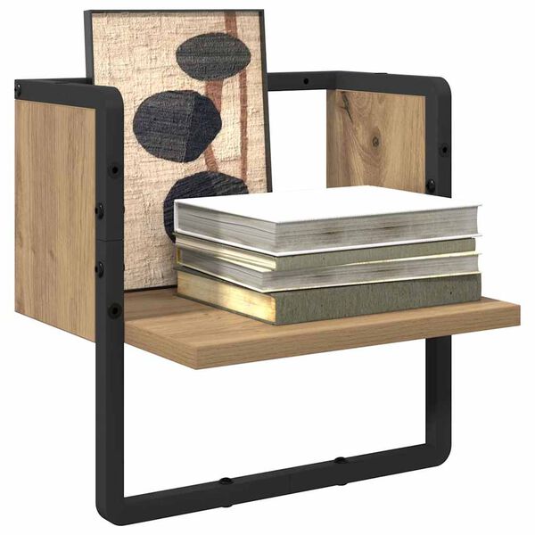 vidaXL Wandregal Kunsthandwerk Eiche 30 x 25 x 30 cm Holzwerkstoff