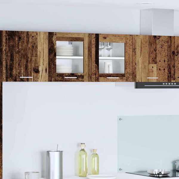 vidaXL H&auml;ngeschrank mit Speicher Altholz 40 x 31 x 40 cm Holzwerkstoff