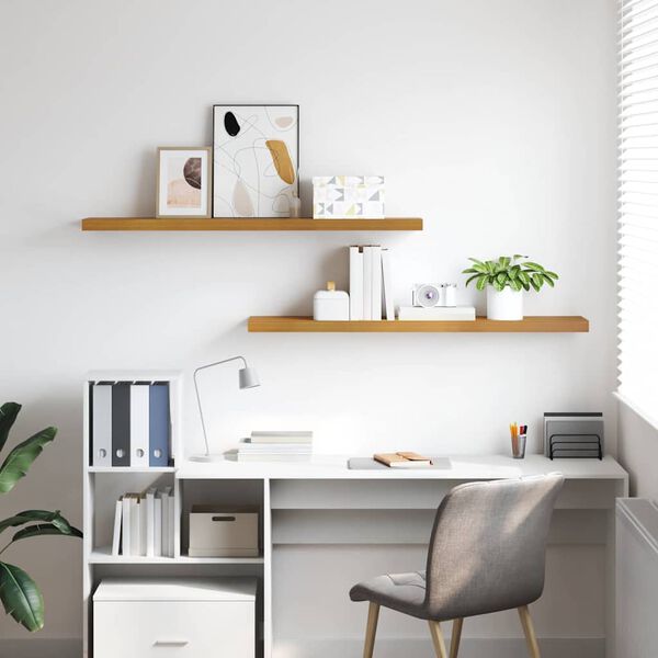 vidaXL Wandregal 2 pcs Beige 120 x 23,5 x 4 cm Holzwerkstoff