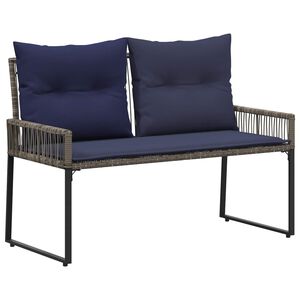 vidaXL Bank Outdoor 2 -Seater 4 Stk. 110 x 59 x 82 cm Poly-Rattan