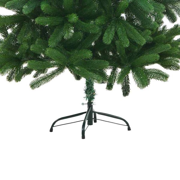 vidaXL K&uuml;nstlicher Weihnachtsbaum mit Beleuchtung & Kugeln 150 cm Gr&uuml;n