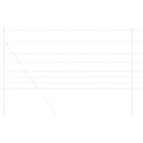 vidaXL Wildzaun Silber 25 x 1 m Verzinkter Stahl