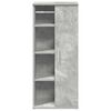 vidaXL Badezimmerschrank mit Rollenhalter Betongrau 39x22x90 cm