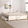 vidaXL Bett mit Schubladen Wei&szlig; 160x200 cm