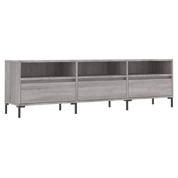 vidaXL TV-Schrank Grau Sonoma 150x30x44,5 cm Holzwerkstoff