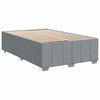 vidaXL Boxspringbett mit Matratze Hellgrau 120x190 cm Stoff