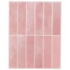 vidaXL Rechteckige Fliese 20 pcs Rosa 29 x 23 x 0,08 cm