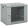 vidaXL Netzwerkschrank mit Speicher Grau 53 x 45 x 45 cm Stahl