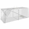 vidaXL Tierfalle 64,5 x 25 x 26,5 cm Verzinktes Eisen