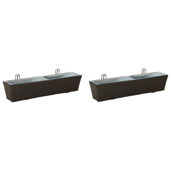 vidaXL Balkon Metall