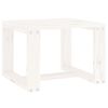 vidaXL Garten-Beistelltisch Wei&szlig; 40x38x28,5 cm Massivholz Kiefer
