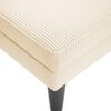 vidaXL Chaiselongue mit Kissen Creme Cordstoff