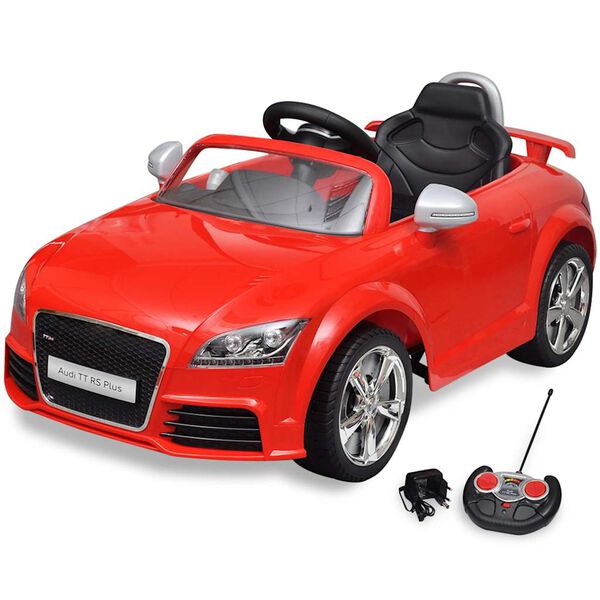 vidaXL Aufsitzauto für Kinder Audi TT RS mit Fernsteuerung Rot