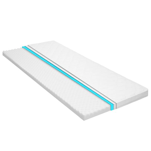 vidaXL Matratzenauflage 90 x 200 cm Kaltschaum Ei-Profil 6 cm