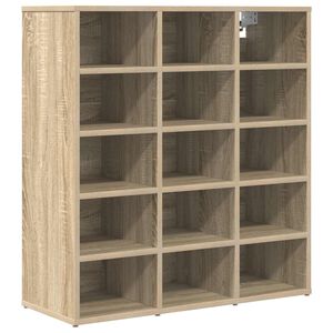 vidaXL Schuhschrank 77,5 x 30 x 83,5 cm Holzwerkstoff Sonoma-Eiche