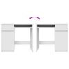 vidaXL Schreibtisch Wei&szlig; 86x49x76 cm Holzwerkstoff