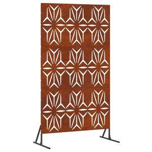 vidaXL Sichtschutz 100 x 50 x 180 cm Wetterfeststahl Rostig