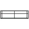 vidaXL TV-Schrank Weiß Marmor-Optik 140x40x40,5 cm Hartglas
